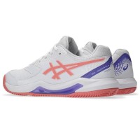 Zapatillas Asics Gel Dedicate 8 Padel Blanco Rosa Mujer
