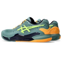 Asics Gel Resolution 9 Padel Celadon Sapatilhas Amarelo  Oferta + Barato