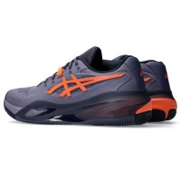 Asics Gel Resolution X Clay Gray Purple Orange Sneakers  Offer + Cheap