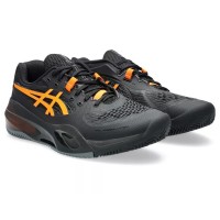 Asics Gel Resolution X Clay Black Orange Sneakers  Offer + Cheap