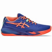 Baskets Asics Gel Resolution X Padel Cobalt Corail  Offre - Pas cher