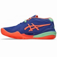 Baskets Asics Gel Resolution X Padel Cobalt Corail  Offre - Pas cher