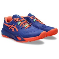 Baskets Asics Gel Resolution X Padel Cobalt Corail  Offre - Pas cher