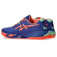 Baskets Asics Gel Resolution X Padel Cobalt Corail  Offre - Pas cher