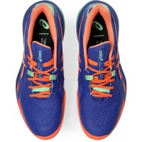 Baskets Asics Gel Resolution X Padel Cobalt Corail  Offre - Pas cher