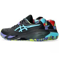 Zapatillas Asics Gel Resolution X Padel Negro Azul Aqua  Oferta + Barato