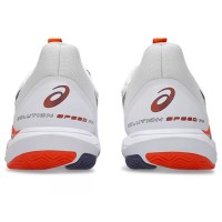 Asics Solution Speed FF 3 TERRE BATTUE Blanc Gris Orange Baskets  Offre - Pas cher