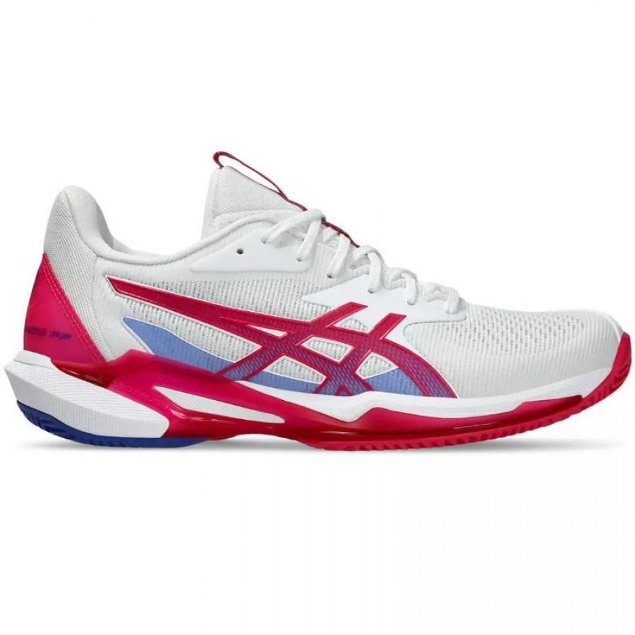 Baskets Femme Asics Solution Speed FF 3 CLAY White Bright Pink  Offre - Pas cher