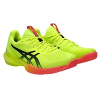 Asics Solution Speed FF 3 Clay Paris Tênis Preto Amarelo  Oferta + Barato