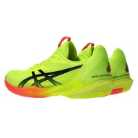 Asics Solution Speed FF 3 Clay Paris Tênis Preto Amarelo  Oferta + Barato