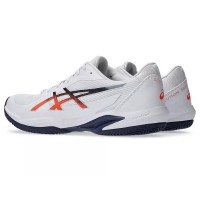 Tênis Asics Solution Swift FF 2 Clay Branco Azul Laranja  Oferta + Barato