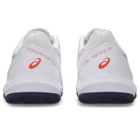 Tênis Asics Solution Swift FF 2 Clay Branco Azul Laranja  Oferta + Barato
