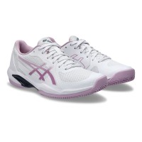 Zapatillas Asics Solution Swift FF 2 Clay Blanco Rosa Ube Mujer  Oferta + Barato