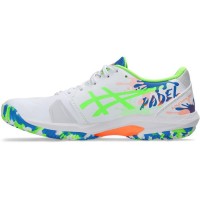 Asics Solution Swift FF 2 Padel L.E White Green Sneakers  Offer + Cheap