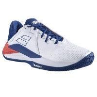 Babolat Sapatilhas Propulse Fury 3 Branco Azul Vermelho  Oferta + Barato