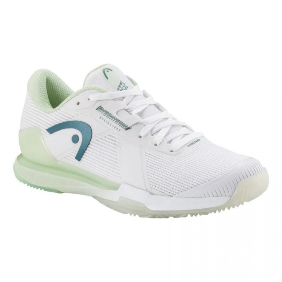 Baskets Femme Head Sprint Pro 4.0 Blanc Vert  Offre - Pas cher