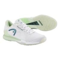 Baskets Femme Head Sprint Pro 4.0 Blanc Vert  Offre - Pas cher