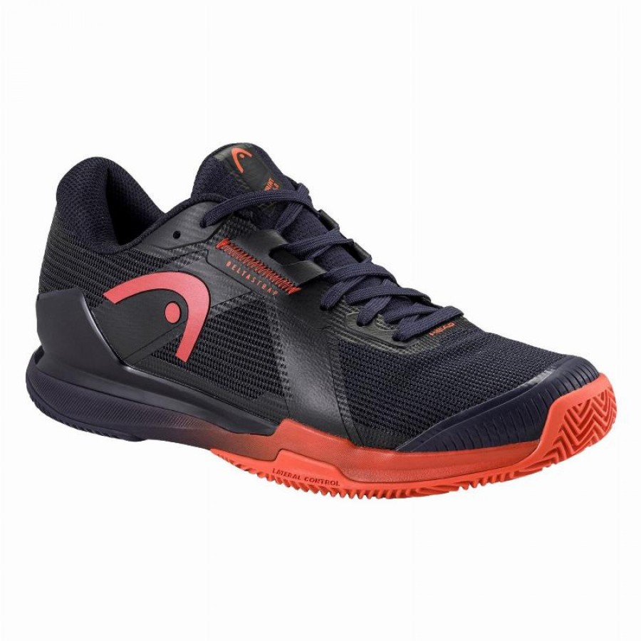 Zapatillas Head Sprint Pro 4.0 Clay Azul Oscuro Rojo  Oferta + Barato