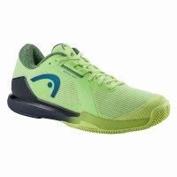 Zapatillas Head Sprint Pro 4.0 Clay Lima Azul Marino  Oferta + Barato