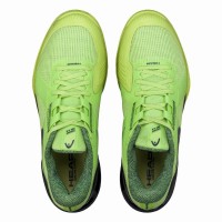 Zapatillas Head Sprint Pro 4.0 Clay Lima Azul Marino  Oferta + Barato