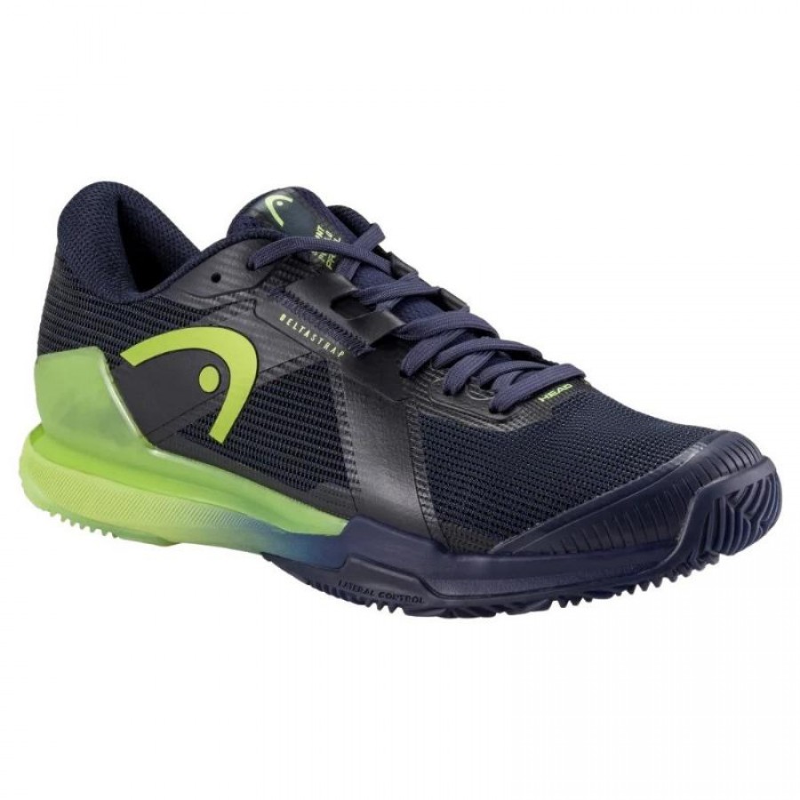 Head Sprint Pro 4.0 Padel Navy Blue Lime Sneakers  Offer + Cheap