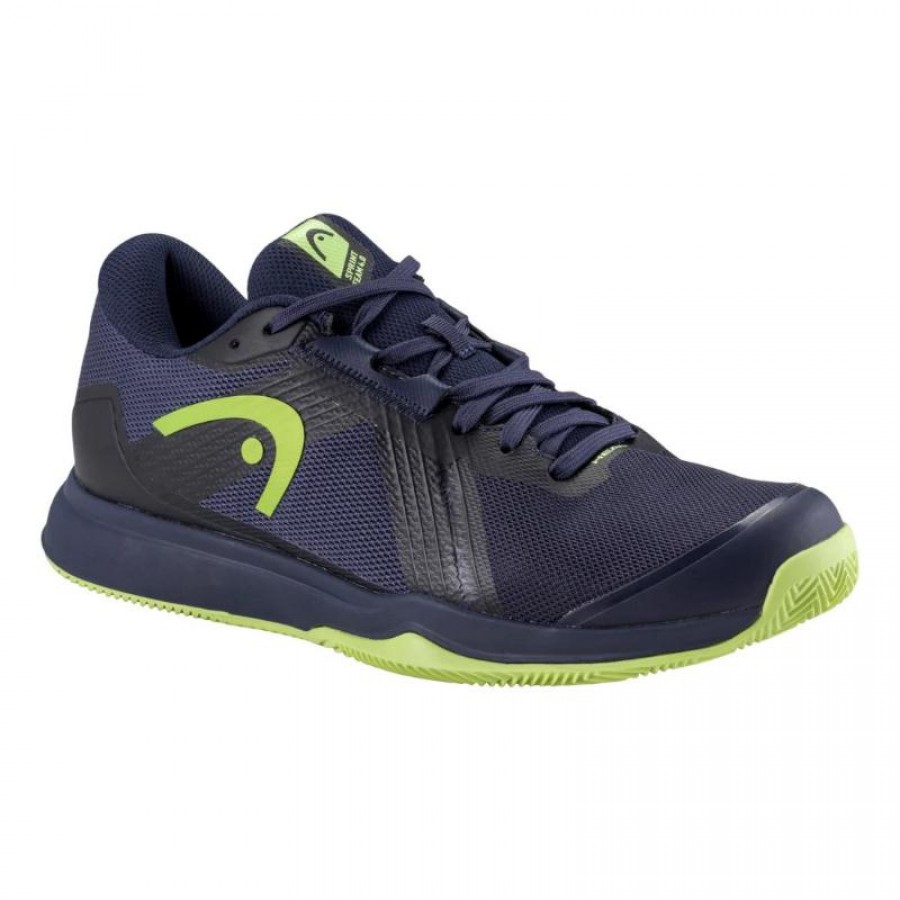 Head Sprint Team 4.0 Clay Navy Blue Lime Sneakers  Offer + Cheap