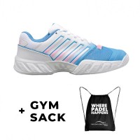 Baskets Kswiss Bigshot Light 4 Bleu Blanc Rose  Offre - Pas cher