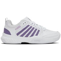 Zapatillas Kswiss Court Express 2 Clay Blanco Lavanda Mujer