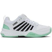 Zapatillas Kswiss Court Express 2 Clay Blanco Menta Negro Mujer  Offer + Cheap