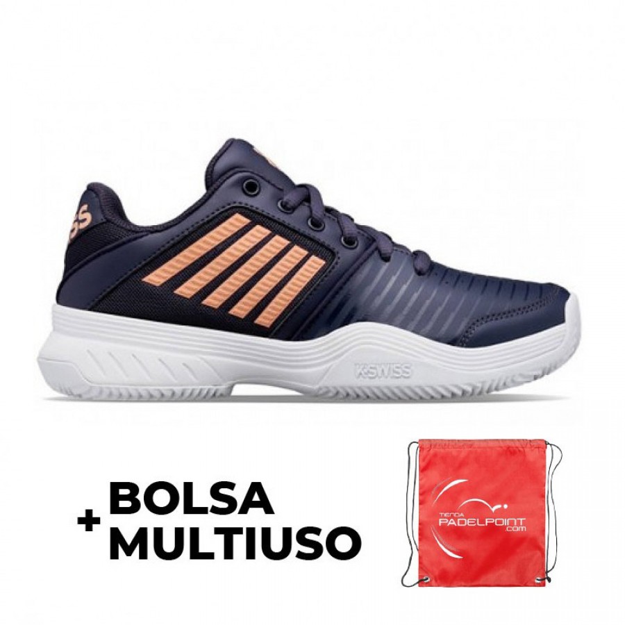 Baskets Kswiss Court Express HB Blue Peach