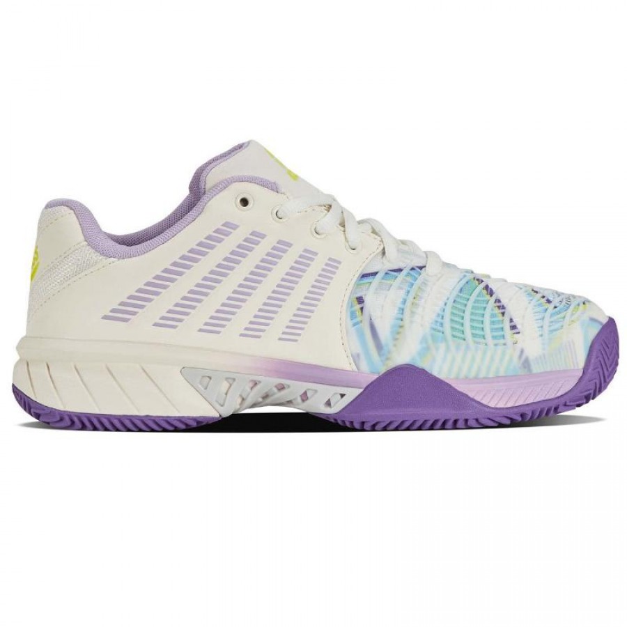 Kswiss Express Light 3 HB Padel White Purple Women''s Sneakers  Offer + Cheap