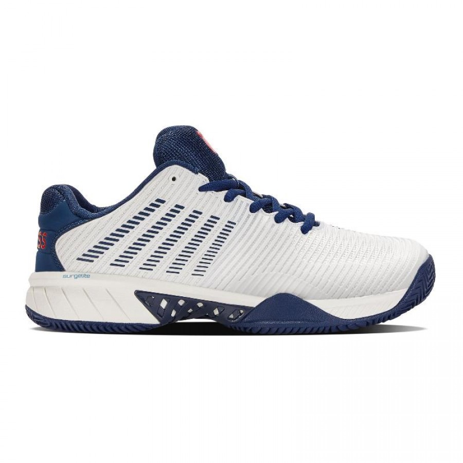 Kswiss Hypercourt Express 2 HB White Blue Sneakers   Offer + Cheap