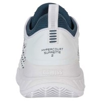 Baskets Kswiss Hypercourt Supreme 2 HB CLAY Blanc Vert  Offre - Pas cher