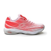 Tênis Lotto Mirage 300 Mulheres Brancas de Papoula Vermelha  Oferta + Barato