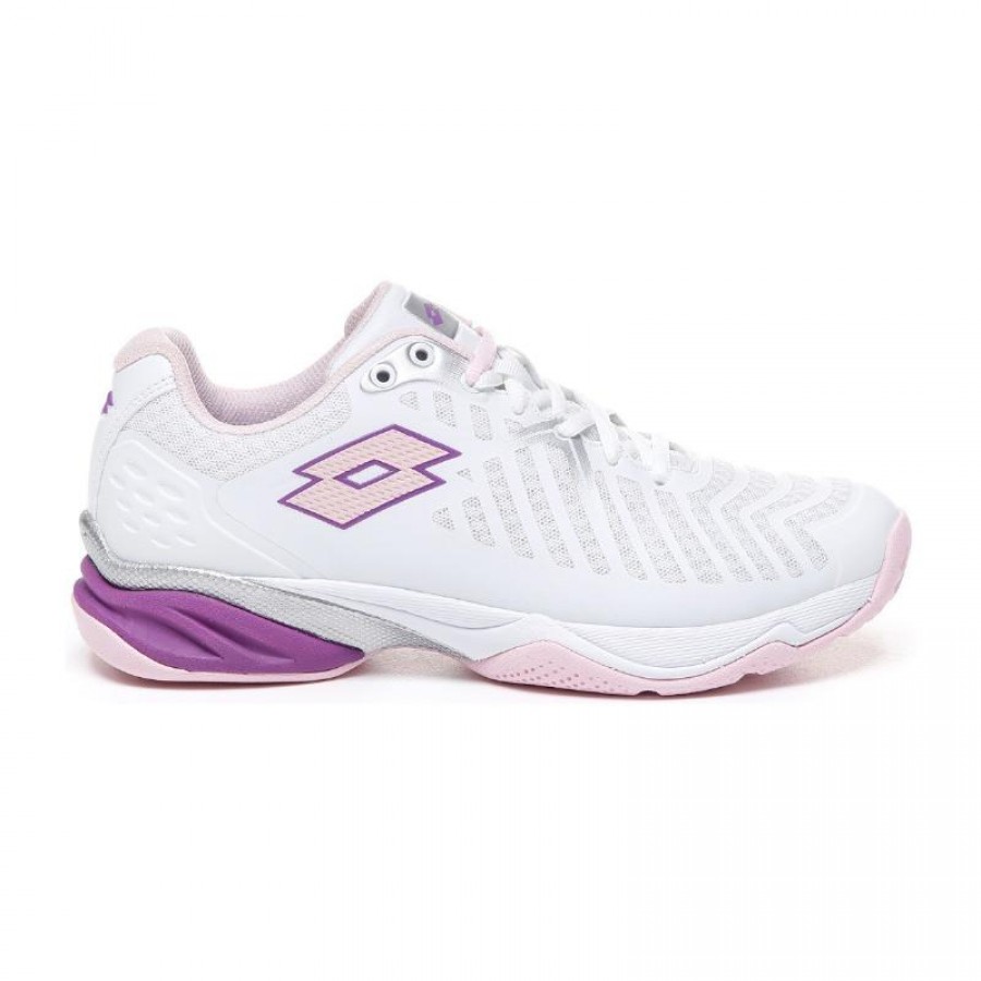 Lotto Space 400 Clay Blanco Purpura Sneakers  Offer + Cheap
