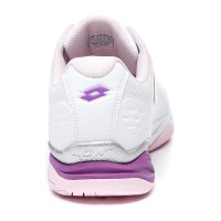 Lotto Space 400 Clay Blanco Purpura Sneakers  Offer + Cheap