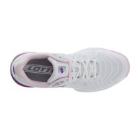 Lotto Space 400 Clay Blanco Purpura Sneakers  Offer + Cheap