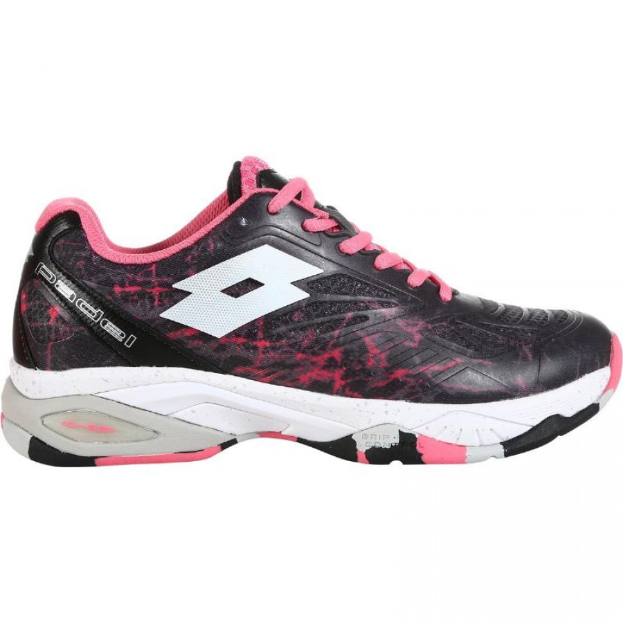 Zapatillas Lotto Superrapida 200 IV Negro Fucsia Mujer  Oferta + Barato