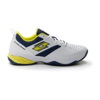 Zapatillas Lotto Superrapida 400 IV Blanco Amarillo Acido Azul Denim  Oferta + Barato