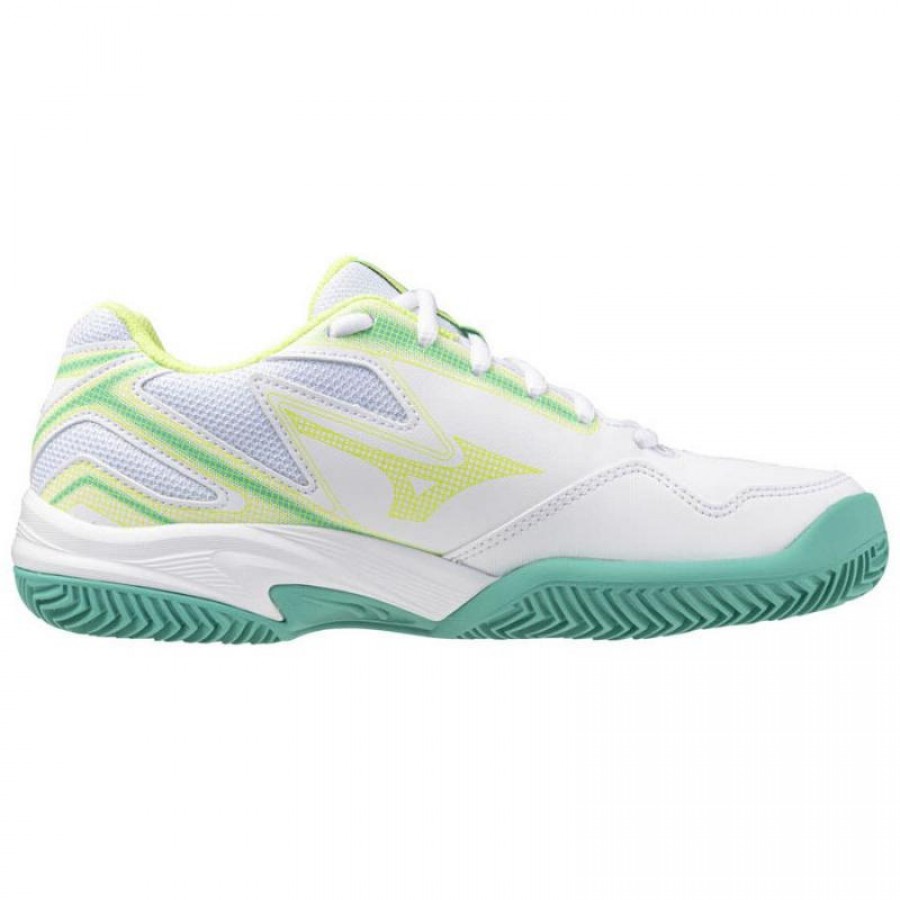Zapatillas Mizuno Break Shot 4 Clay Blanco Negro Lima Mujer  Oferta + Barato