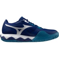 Baskets Mizuno Wave Enforce Tour 2 TERRE BATTUE Bleu Blanc  Offre - Pas cher