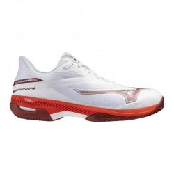 Zapatillas de Padel Mizuno Wave Exceed Court Clay Blanco Rojo