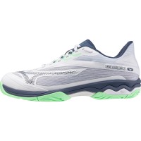 Mizuno Wave Exceed Light 2 Clay White Green Blue Sneakers  Offer + Cheap