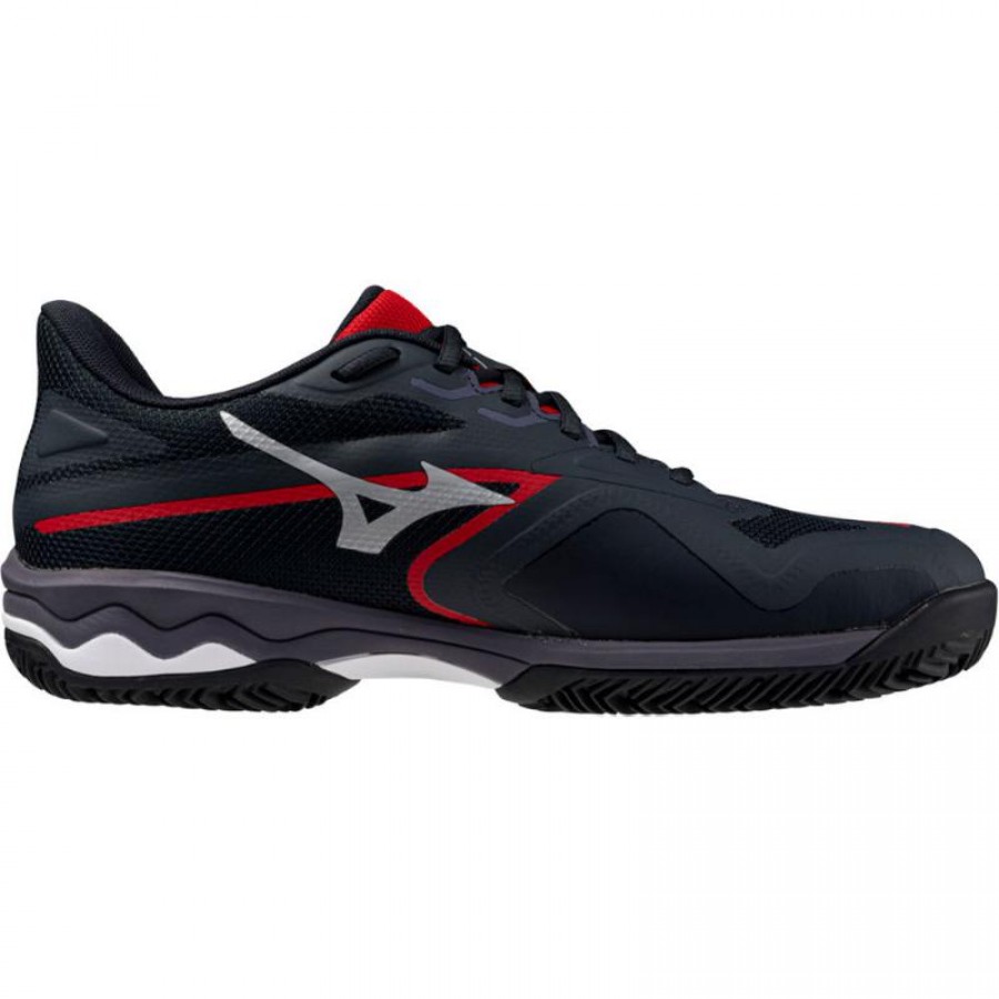 Mizuno Wave Exceed Light 2 Padel Noir Blanc Rouge Sneakers  Offre - Pas cher