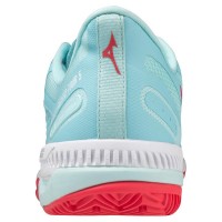 Baskets Mizuno Wave Exceed Tour 5 CC Turquoise Blanc Femmes  Offre - Pas cher