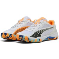 Tênis Puma Nova Court Branco Laranja Preto  Oferta + Barato