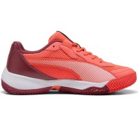 Puma Nova Court Red Bordeaux White Sneakers  Offer + Cheap