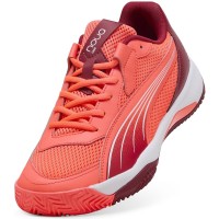 Puma Nova Court Red Bordeaux White Sneakers  Offer + Cheap