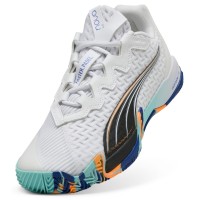 Puma Nova Elite White Black Blue Sneakers  Offer + Cheap