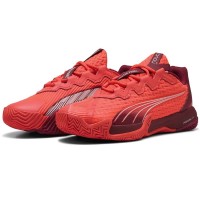 Puma Nova Elite Red Bordeaux White Sneakers  Offer + Cheap